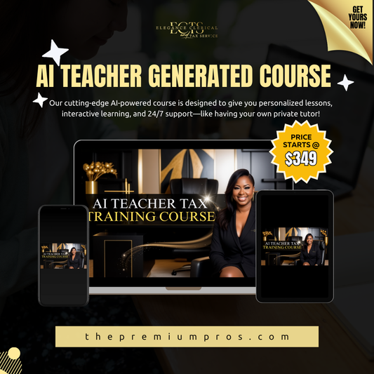 AI Teacher-Generated Tax Training Course