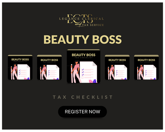 BEAUTY BOSS TAX CHECKLIST